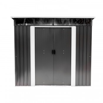 Gerätehaus Geräteschuppen Gartenhaus aus Metall - Ribes III - 279x238x202 Grindi - 10