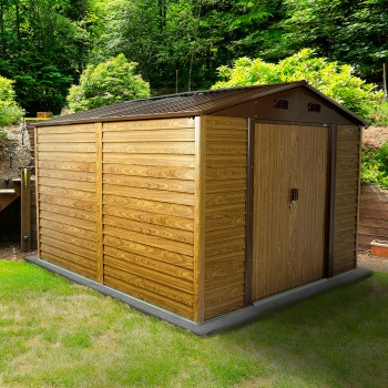 Gerätehaus Geräteschuppen Gartenhaus aus Metall - Arbor IV - 323x278x215 Grindi - 12