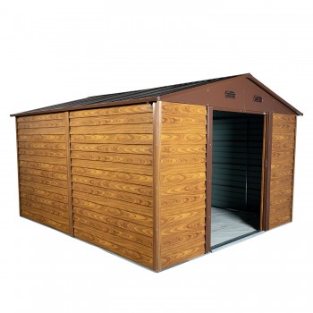 Gerätehaus Geräteschuppen Gartenhaus aus Metall - Arbor V - 366x321x220 Grindi - 1