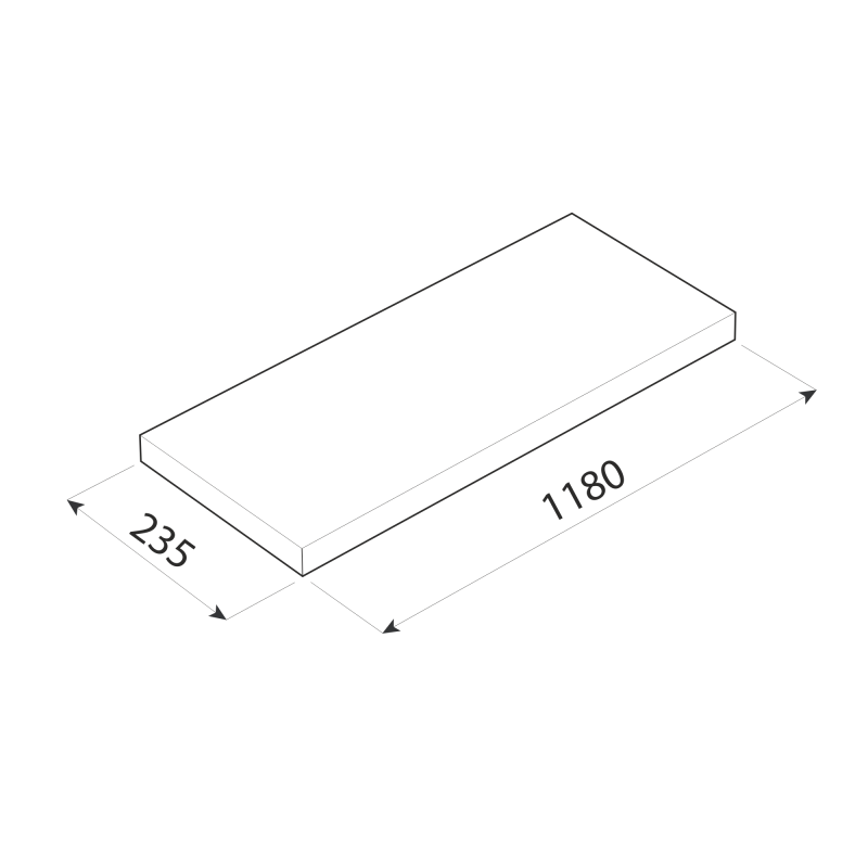 Regalbrett, Wandregal, Regalsysteme, Regalboden, Regale - FS1180x235 Velano - 30