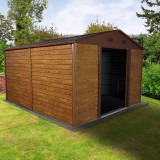 Gerätehaus Geräteschuppen Gartenhaus aus Metall - Arbor V - 366x321x220 Grindi - 11