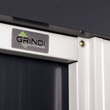 Gerätehaus Geräteschuppen Gartenhaus aus Metall - Ulmus II - 260x278x234 Grindi - 12