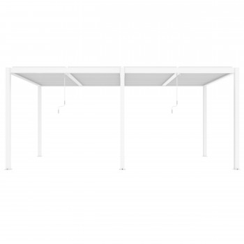 Garten Pergola Pavillon Terrassendach mit aufklappbarem Dach grau - Kea IV 6x4m Grindi - 13