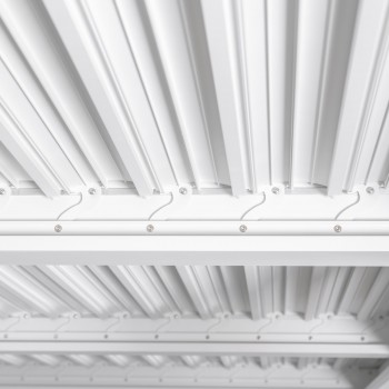 Garten Pergola Pavillon Terrassendach mit aufklappbarem Dach Weiß - Kea II 3x4m Grindi - 10