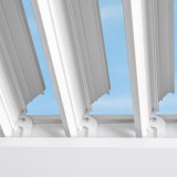 Garten Pergola Pavillon Terrassendach mit aufklappbarem Dach Weiß - Kea II 3x4m Grindi - 4