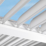 Garten Pergola Pavillon Terrassendach mit aufklappbarem Dach Weiß - Kea II 3x4m Grindi - 3