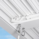 Garten Pergola Pavillon Terrassendach mit aufklappbarem Dach Weiß - Kea II 3x4m Grindi - 5