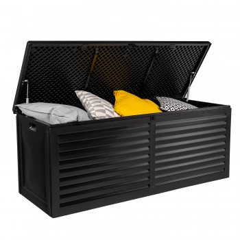 Gartenbox Kissenbox Auflagenbox - Larus 390 Liter - Schwarz Grindi - 6