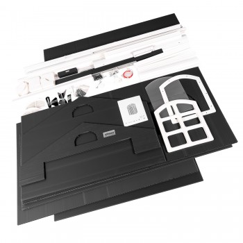 Gartengeräteschuppen - Kunststoff - BELLIS I - 134x104x204 Grindi - 8