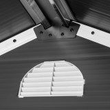 Gartengeräteschuppen - Kunststoff - BELLIS II - 242x192x239 Grindi - 14