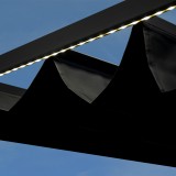 Terrassenpergola, Grau, Aluminium mit automatisches Dach + Led - Paros I 3x4m Grindi - 8