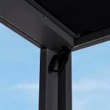 Terrassenpergola, Grau, Aluminium mit automatisches Dach + Led - Paros I 3x4m Grindi - 9