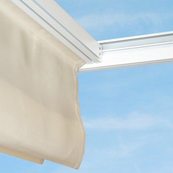 Terrassenpergola, weiß, Aluminium mit Automatikdach - Paros I 3x4m Grindi - 7