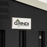 Gartenschrank, Gartenaufbewahrung, Metall - Grau - 173x101x131 - PHLOX Grindi - 4