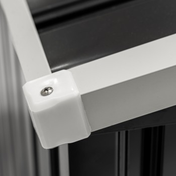 Gartenschrank, Gartenaufbewahrung, Metall - Grau - 173x101x131 - PHLOX Grindi - 7