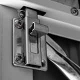 Gartenschrank, Gartenaufbewahrung, Metall - Grau - 173x101x131 - PHLOX Grindi - 11