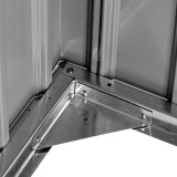 Gartenschrank, Gartenaufbewahrung, Metall - Grau - 173x101x131 - PHLOX Grindi - 14