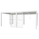 Lamellenwandpaneel für Pergola Kea  - Weiss Grindi - 11