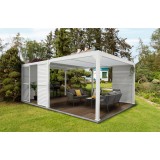 Lamellenwandpaneel für Pergola Kea  - Weiss Grindi - 13