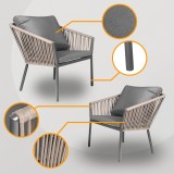 Gartenmöbel Set dunkelbeige - Paga I Grindi - 2