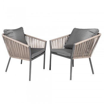 Gartenmöbel Set dunkelbeige - Paga I Grindi - 3