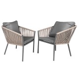 Gartenmöbel Set dunkelbeige - Paga I Grindi - 3