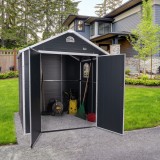 Gartengeräteschuppen - Kunststoff - BELLIS II - 242x192x239 Grindi - 2