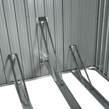 Fahrradständer Fahrradschuppen Gartenhaus - Metall - Coleus I - 204x164x163 Grindi - 4