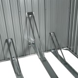 Fahrradständer Fahrradschuppen Gartenhaus - Metall - Coleus I - 204x164x163 Grindi - 4