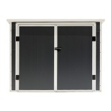 Gartenschrank, Gartenaufbewahrung, Kunststoff - Grau - CEDRUS - 198x91x149 Grindi - 3