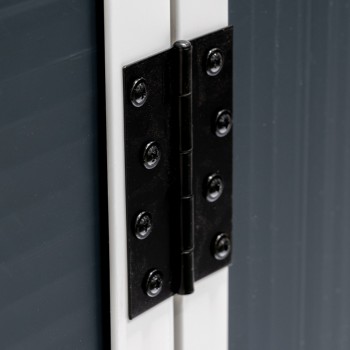 Gartenschrank, Gartenaufbewahrung, Kunststoff - Grau - CEDRUS - 198x91x149 Grindi - 7