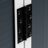 Gartenschrank, Gartenaufbewahrung, Kunststoff - Grau - CEDRUS - 198x91x149 Grindi - 7