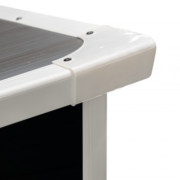 Gartenschrank, Gartenaufbewahrung, Kunststoff - Grau - CEDRUS - 198x91x149 Grindi - 10