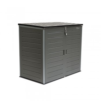 Gartenschrank, Gartenaufbewahrung, Kunststoff - Grau - 1170L Grindi - 1