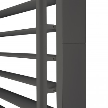 Lamellenwandpaneel für Pergola Kea - Grau Grindi - 9