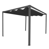 Terrassenpergola, Graue, Aluminium mit Automatisches Dach - Paros I 3x4m Grindi - 2
