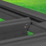 Terrassenpergola, Graue, Aluminium mit Automatisches Dach - Paros I 3x4m Grindi - 9