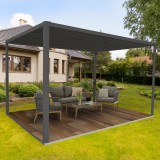 Terrassenpergola, Graue, Aluminium mit Automatisches Dach - Paros I 3x4m Grindi - 10