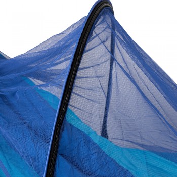 Hängematte mit Moskitonetz blau 240x120 - Manila Grindi - 7