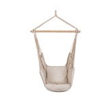 Hängematte - Beigefarbener Sessel 130x100 mit Holzsteg - Havanna Grindi - 1