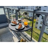 Klappbarer Balkontisch Schwarz - SSB 2 Grindi - 2