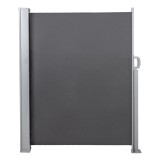 Terasse Markise Windschutz Seitenwand 140x300 - Sira, Dunkelgrau Grindi - 2