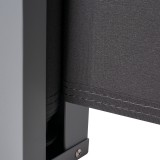 Terasse Markise Windschutz Seitenwand 140x300 - Sira, Dunkelgrau Grindi - 3