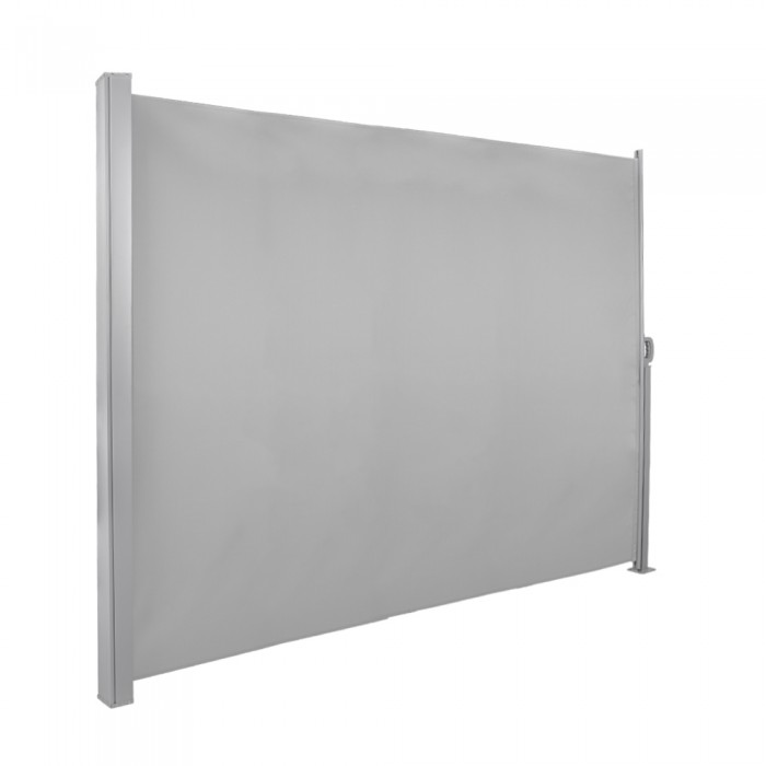 Terasse Markise Windschutz Seitenwand 200x300 – Sahil I, Grau Grindi - 1