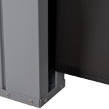 Terasse Markise Windschutz Seitenwand 200x300 – Sahil I, Dunkelgrau Grindi - 3