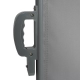 Terasse Markise Windschutz Ecke Seitenwand 180x600 – Monsun I, Grau Grindi - 5