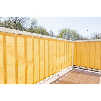 Sichtschutzmatte Sichtschutzzaun Windschutz Beige - PVC 90cm - GOB 1 Grindi - 2