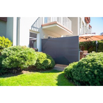 Terasse Markise Windschutz Seitenwand 160x300 - Mistral, Dunkelgrau Grindi - 2