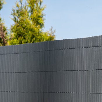 Sichtschutzmatte Sichtschutzzaun Windschutz Anthrazit - PVC 180 cm - GMP Grindi - 4