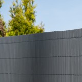 Sichtschutzmatte Sichtschutzzaun Windschutz Anthrazit - PVC 180 cm - GMP Grindi - 4